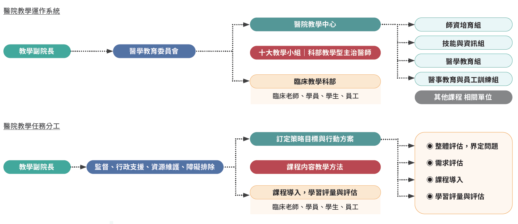 院內教學運作與分工
